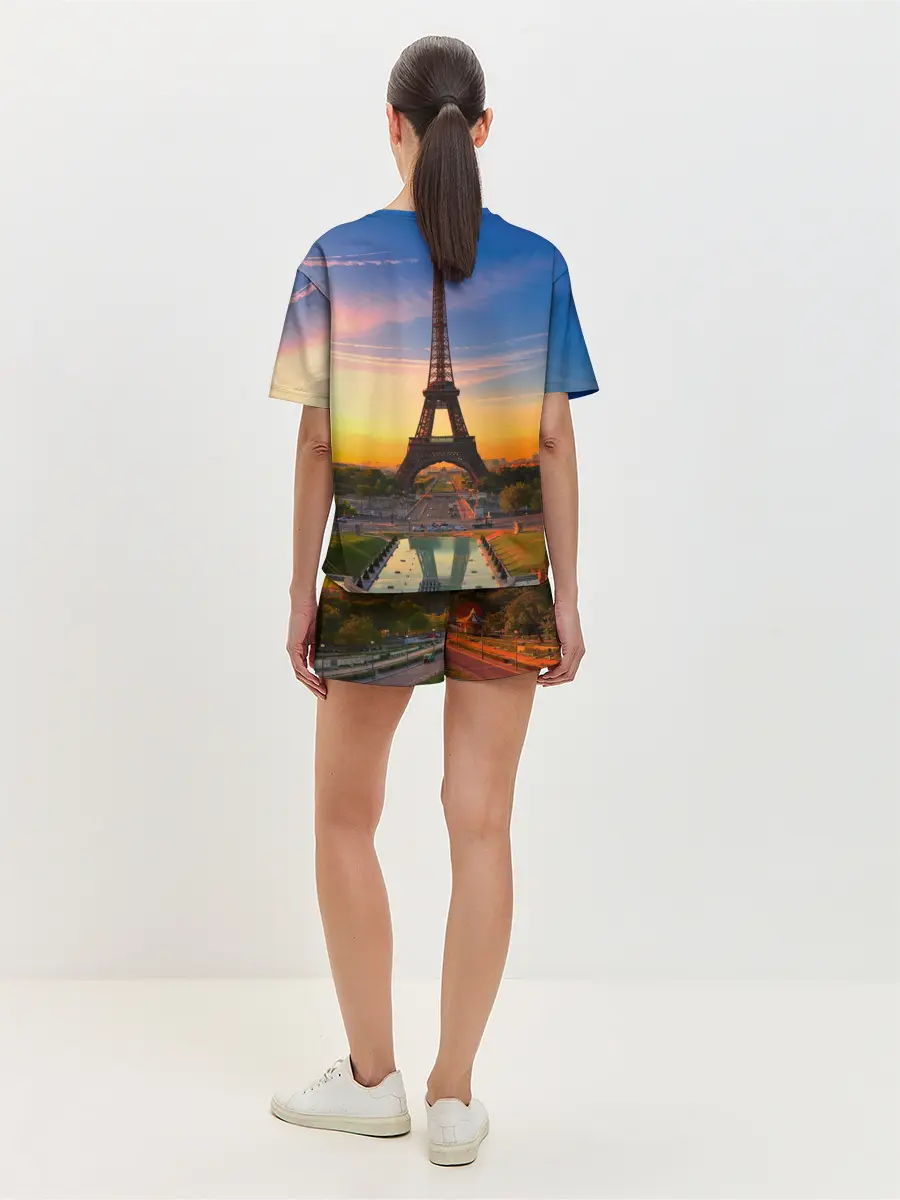 Женская пижама с шортами / Эйфелева башня