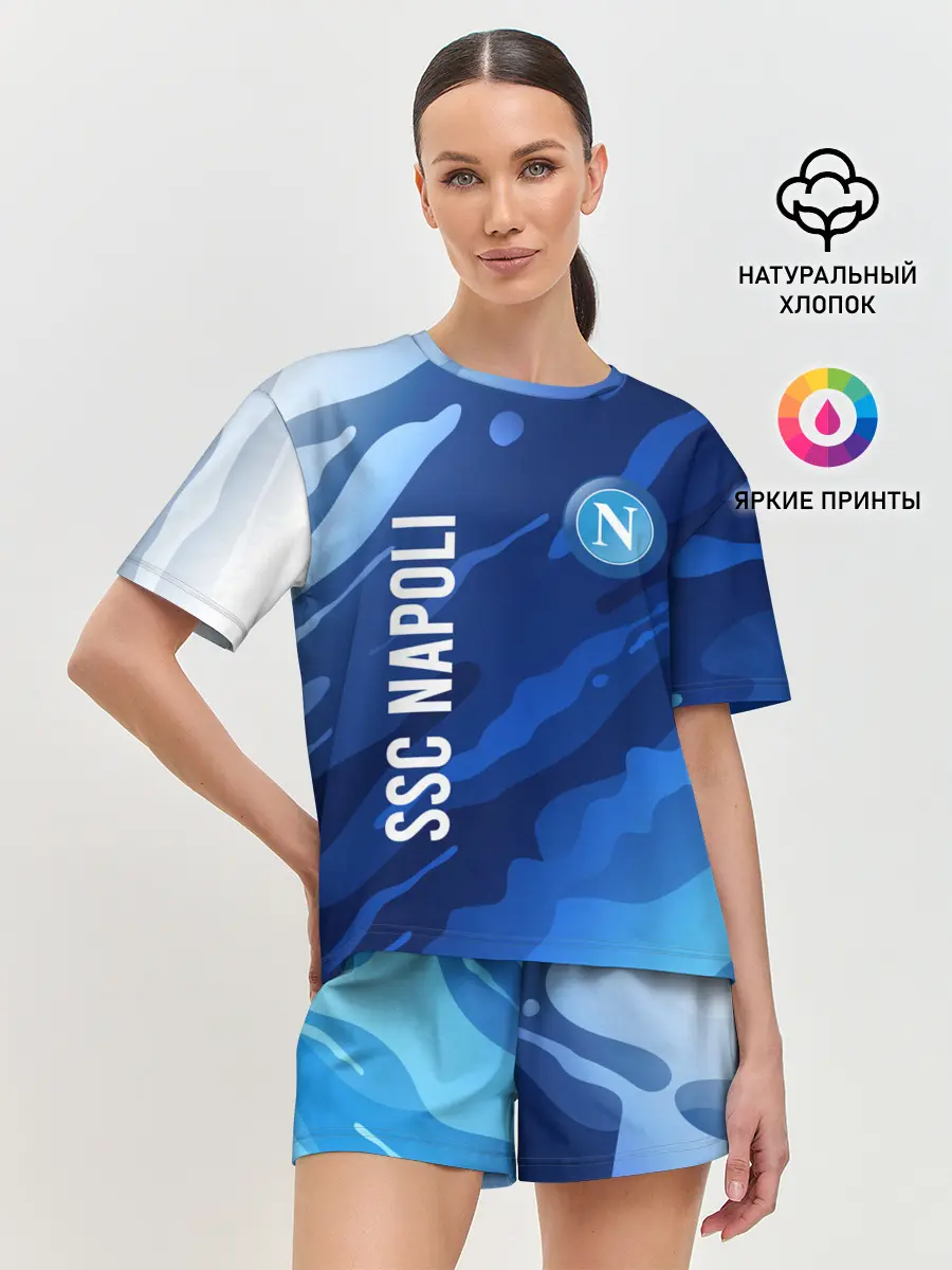 Женская пижама с шортами / SSC NAPOLI / Наполи