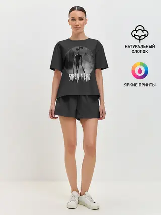 Женская пижама с шортами / Сиреноголовый