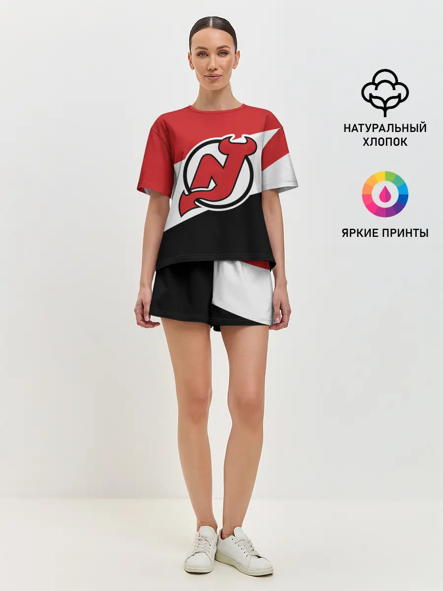 Женская пижама с шортами / Нью-Джерси Девилз