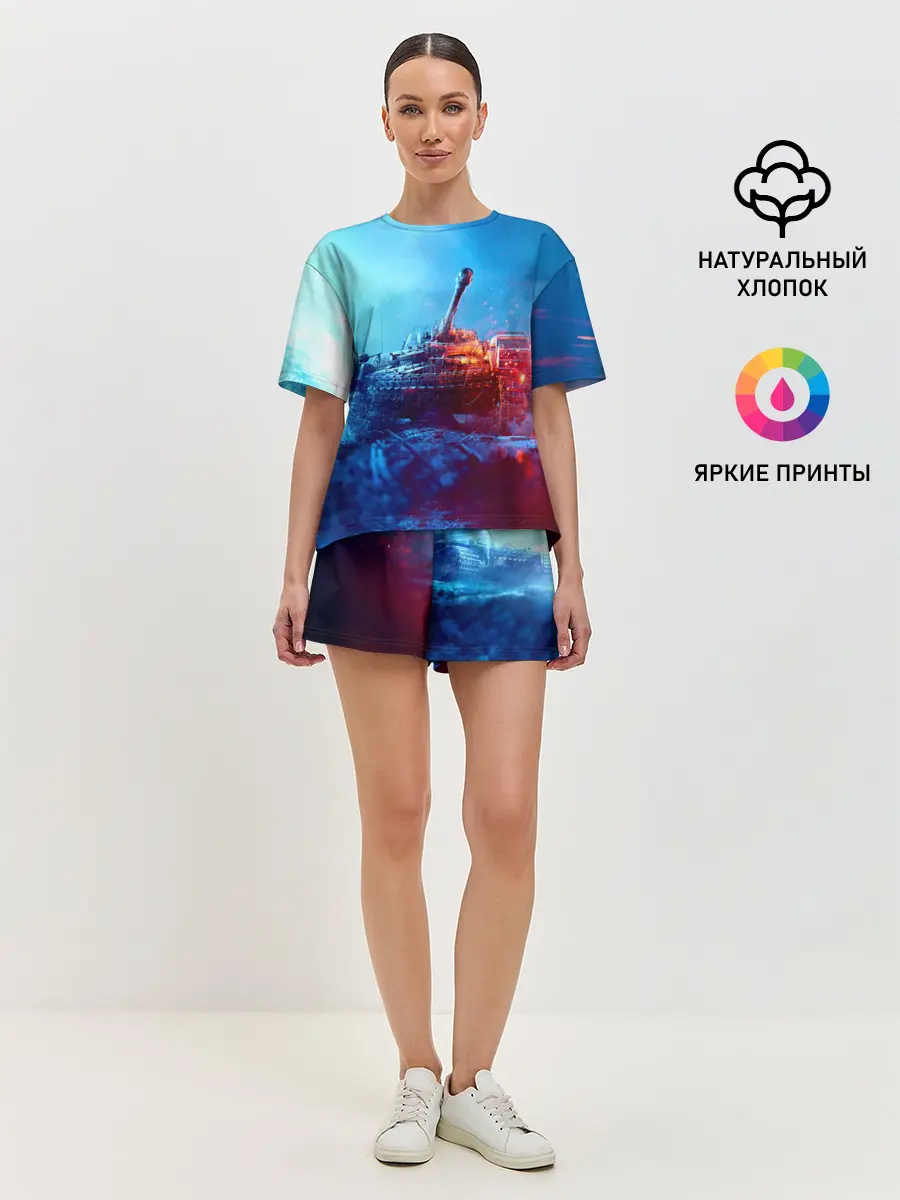 Женская пижама с шортами / Танк