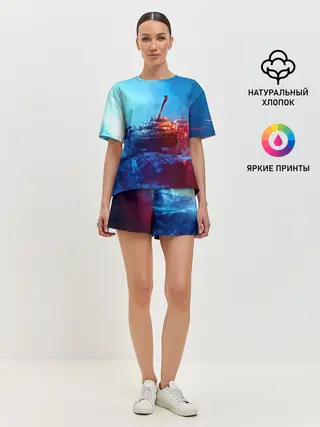 Женская пижама с шортами / Танк