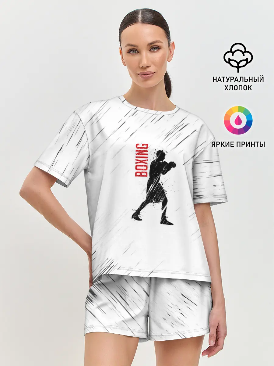 Женская пижама с шортами / Бокс