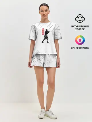 Женская пижама с шортами / Бокс