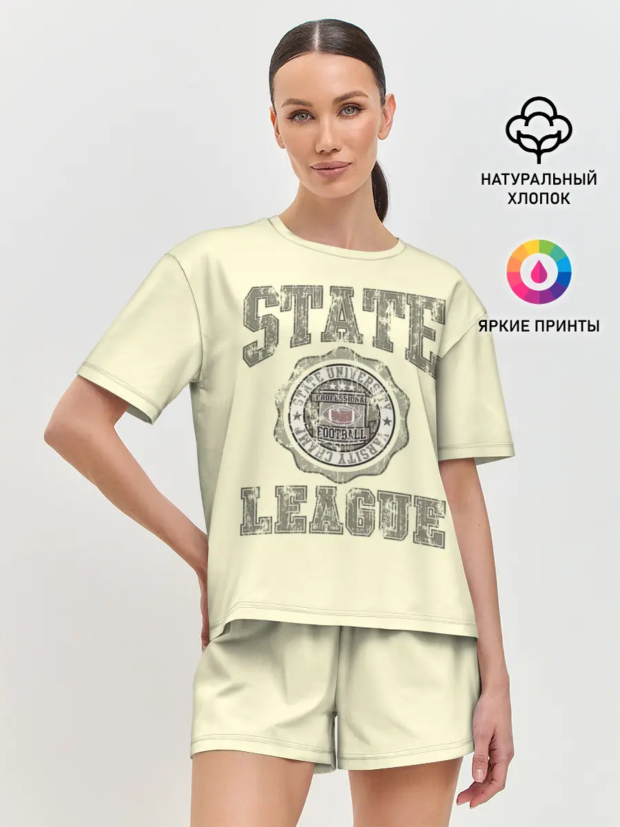 Женская пижама с шортами / State League