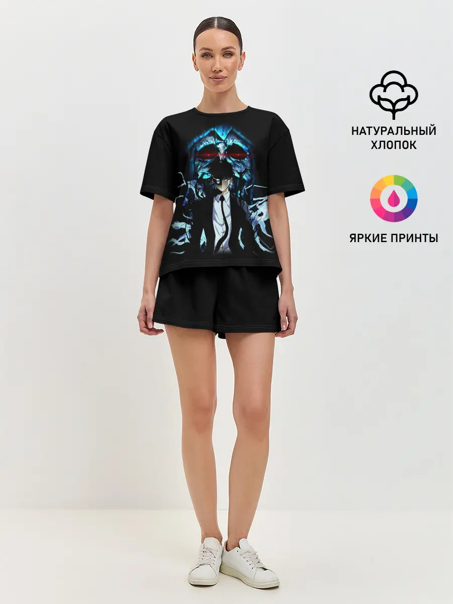 Женская пижама с шортами / Поднятие Уровня В Одиночку