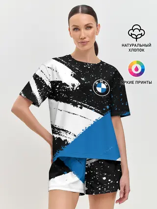 Женская пижама с шортами / BMW / БМВ