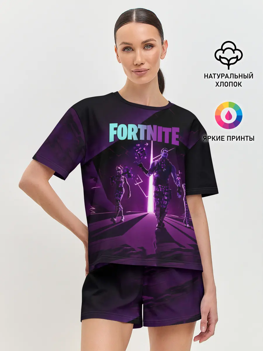 Женская пижама с шортами / fortnite