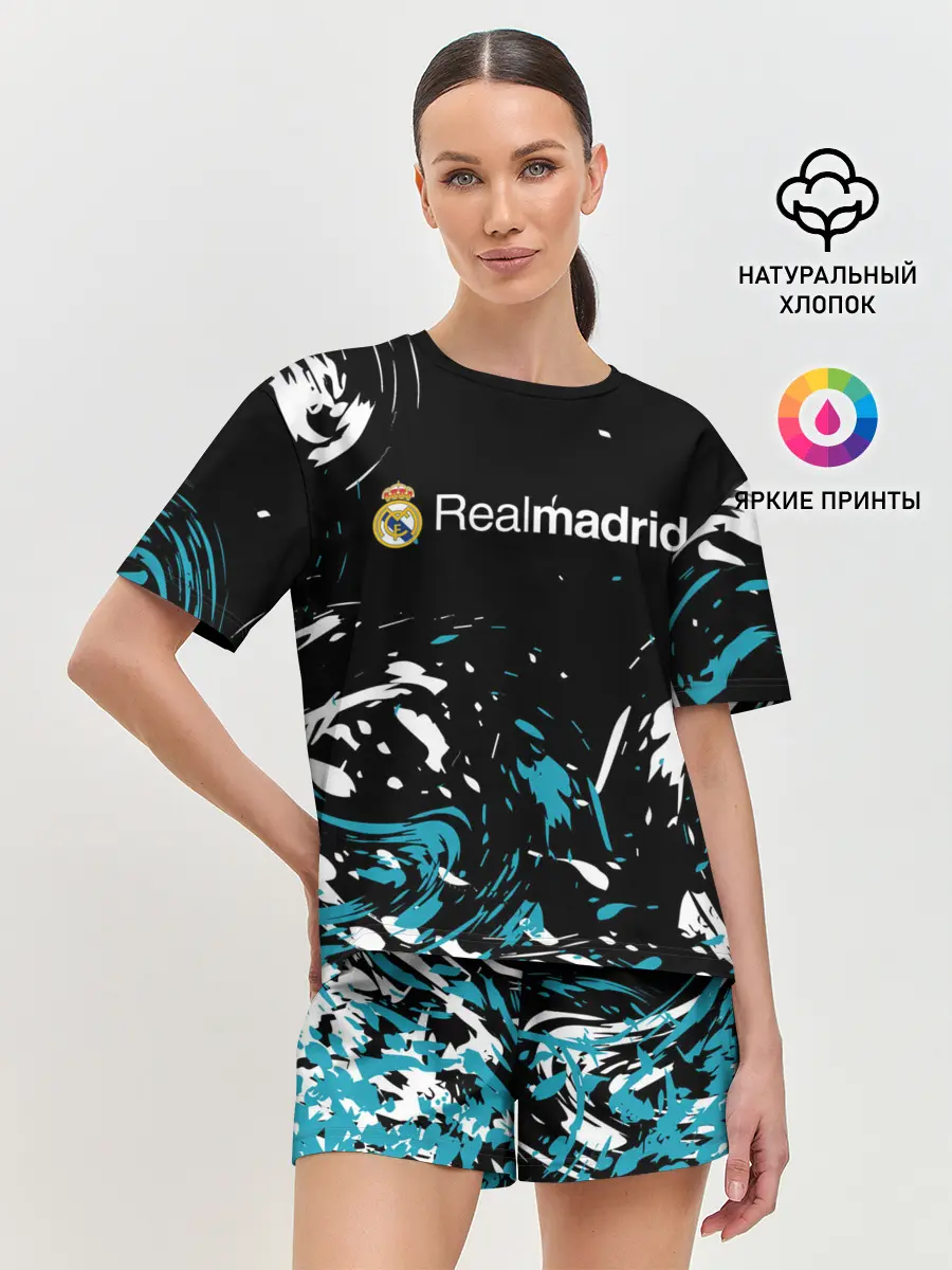 Женская пижама с шортами / REAL MADRID.