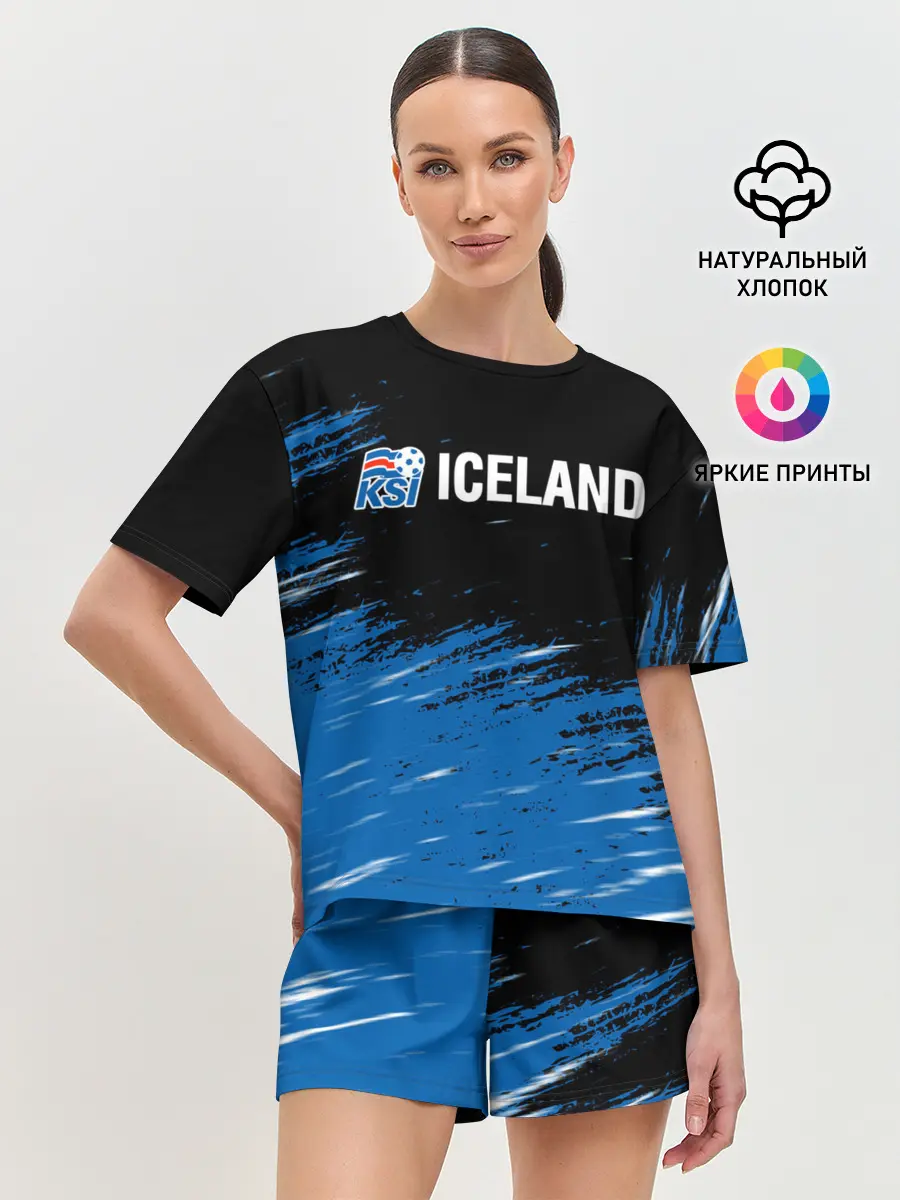 Женская пижама с шортами / KSI ICELAND.