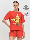 Женская пижама с шортами / Pikachu Pika Pika