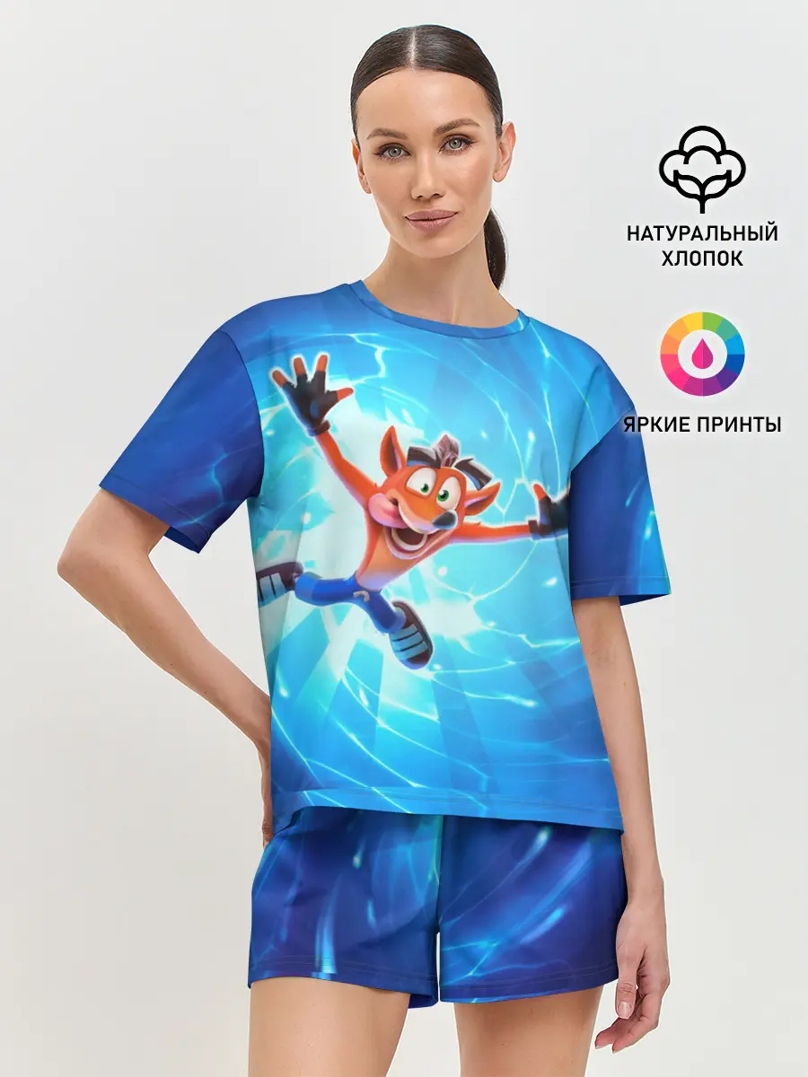 Женская пижама с шортами / Crash Bandicoot