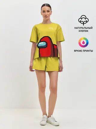 Женская пижама с шортами / Among Us classic