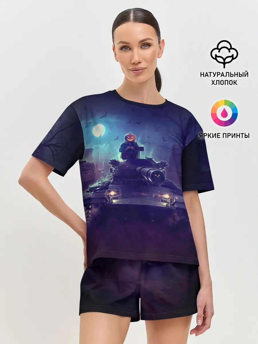 Женская пижама с шортами / Танк