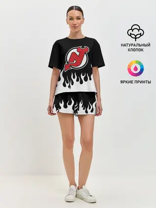 Женская пижама с шортами / Нью-Джерси Девилз