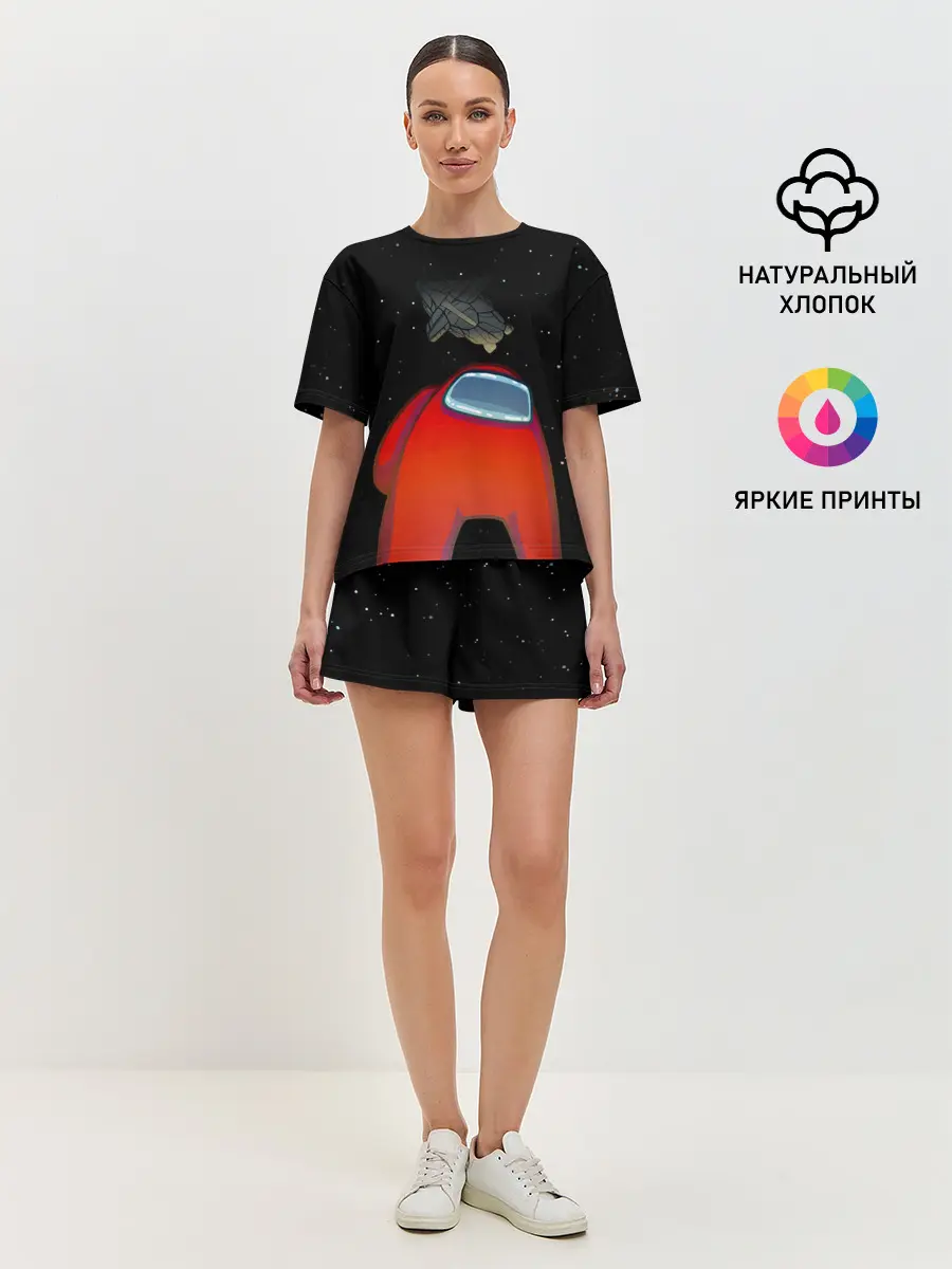 Женская пижама с шортами / Among Us