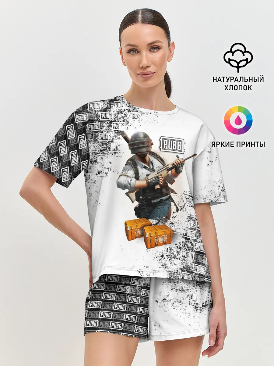 Женская пижама с шортами / PUBG