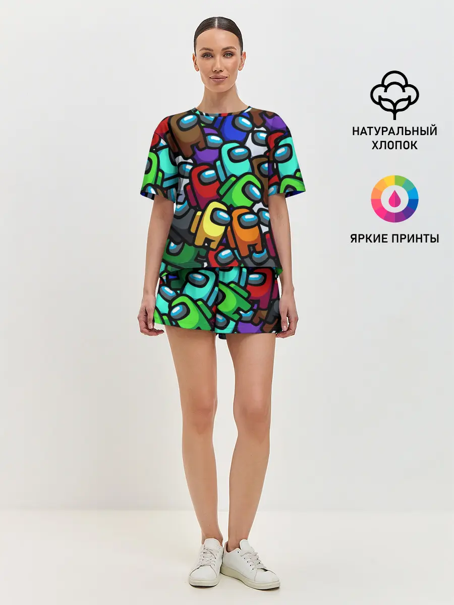 Женская пижама с шортами / Among us