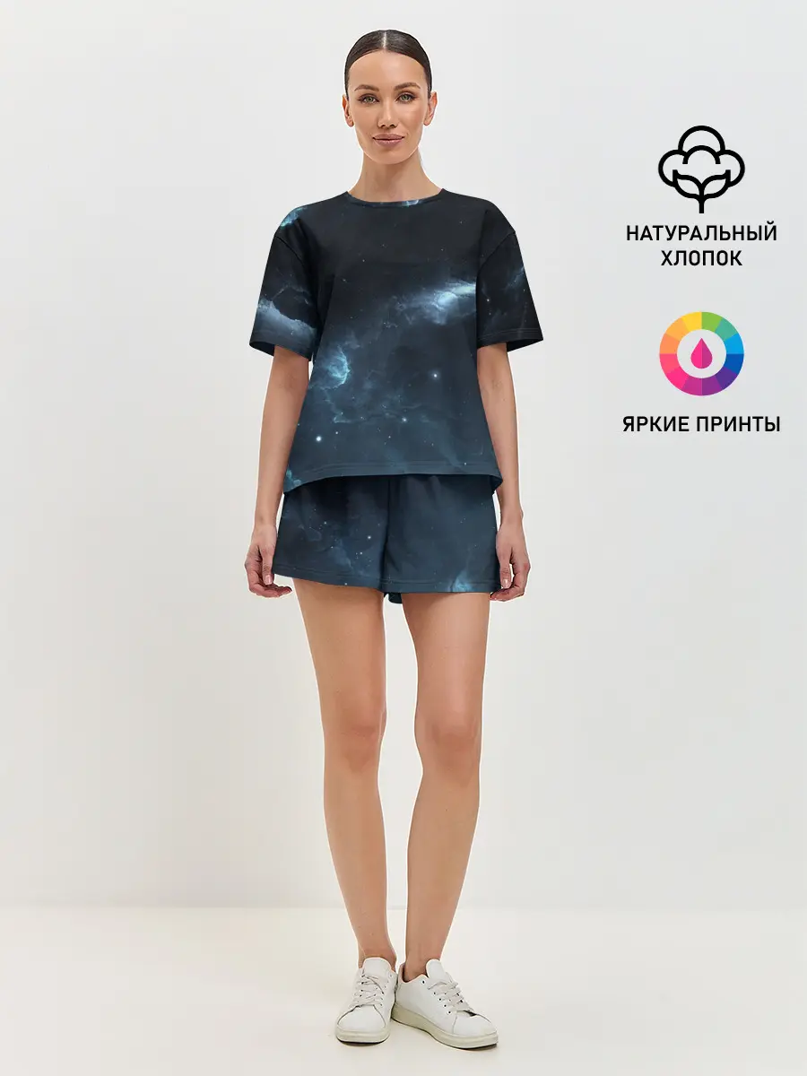 Женская пижама с шортами / Млечный путь