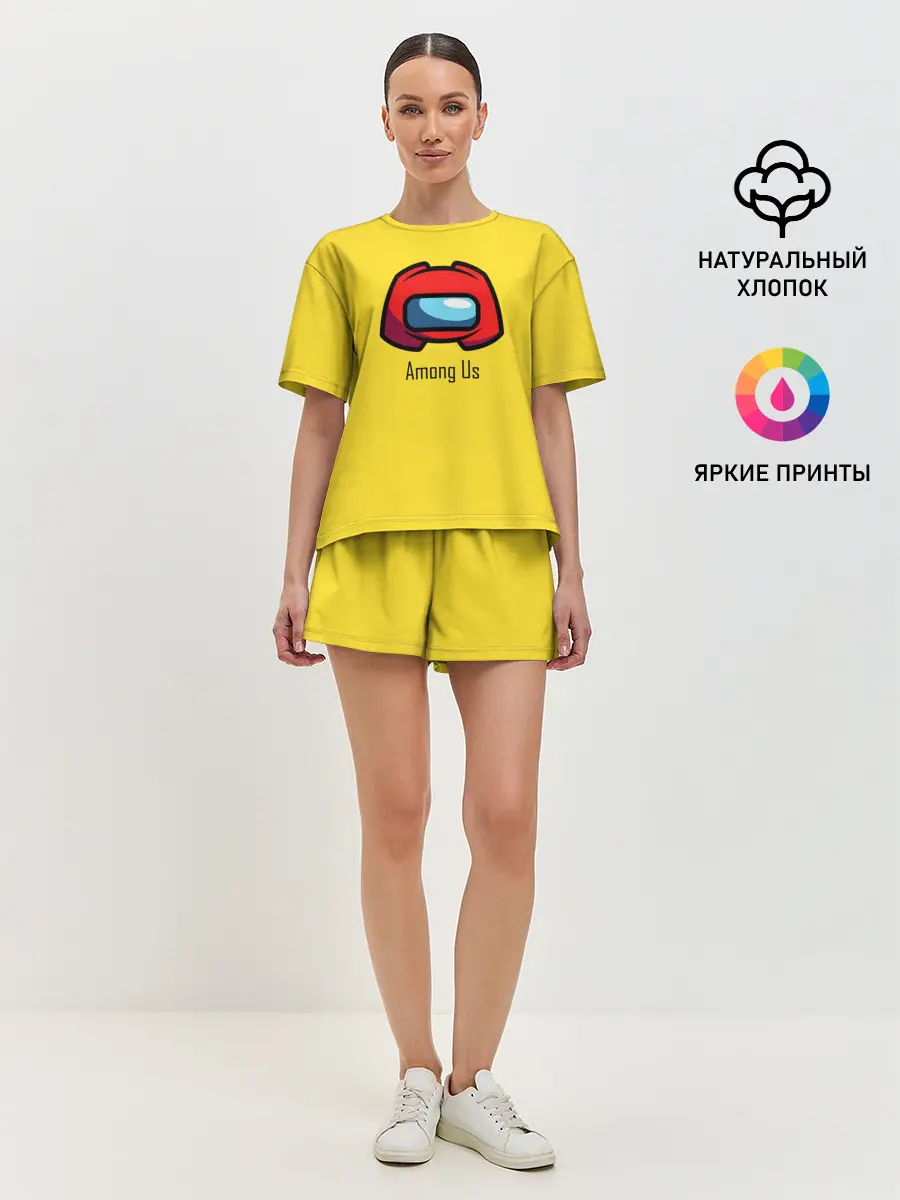Женская пижама с шортами / Among Us|LoGo