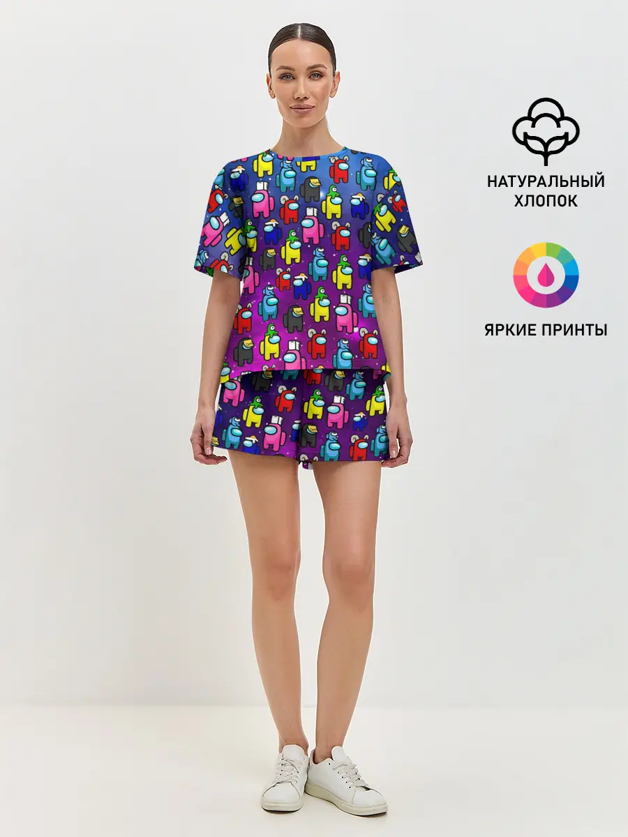 Женская пижама с шортами / AMONG US