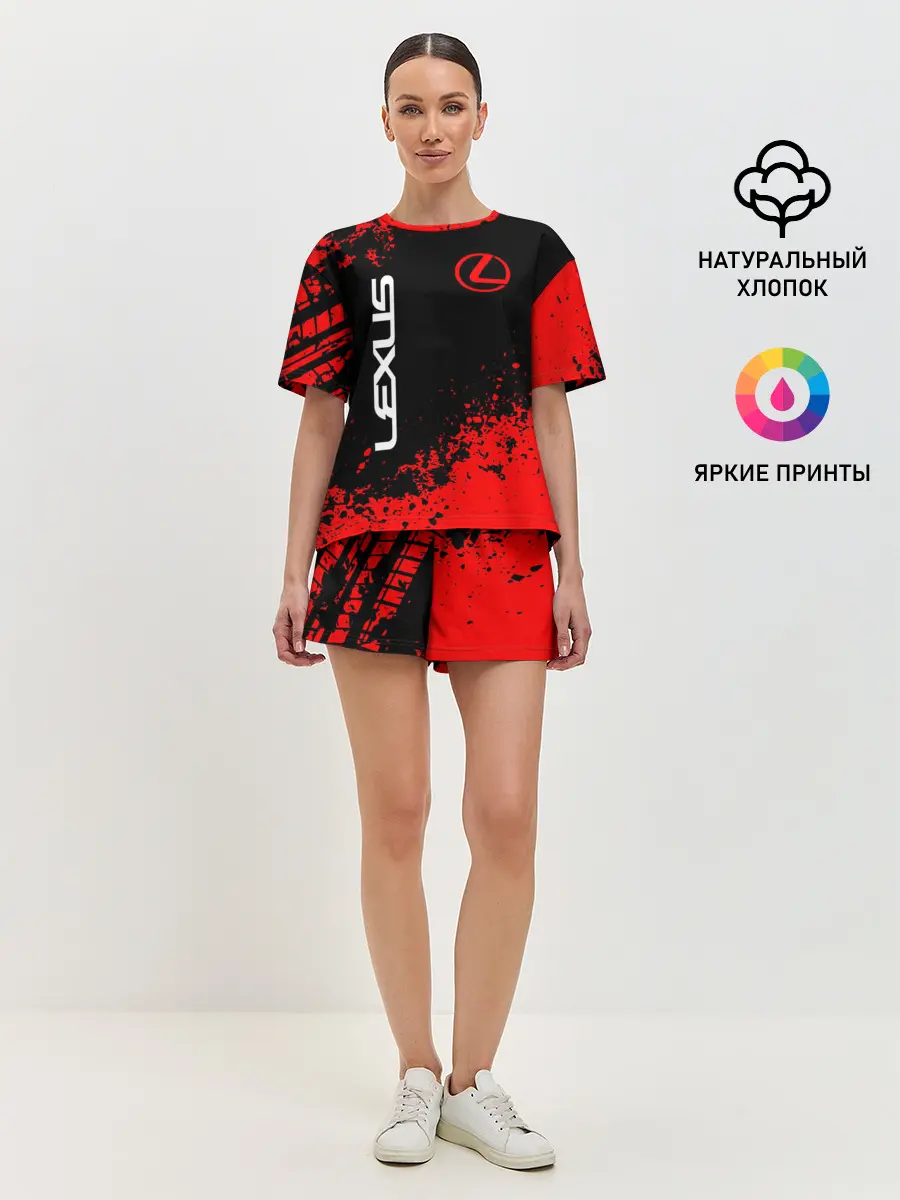 Женская пижама с шортами / LEXUS.