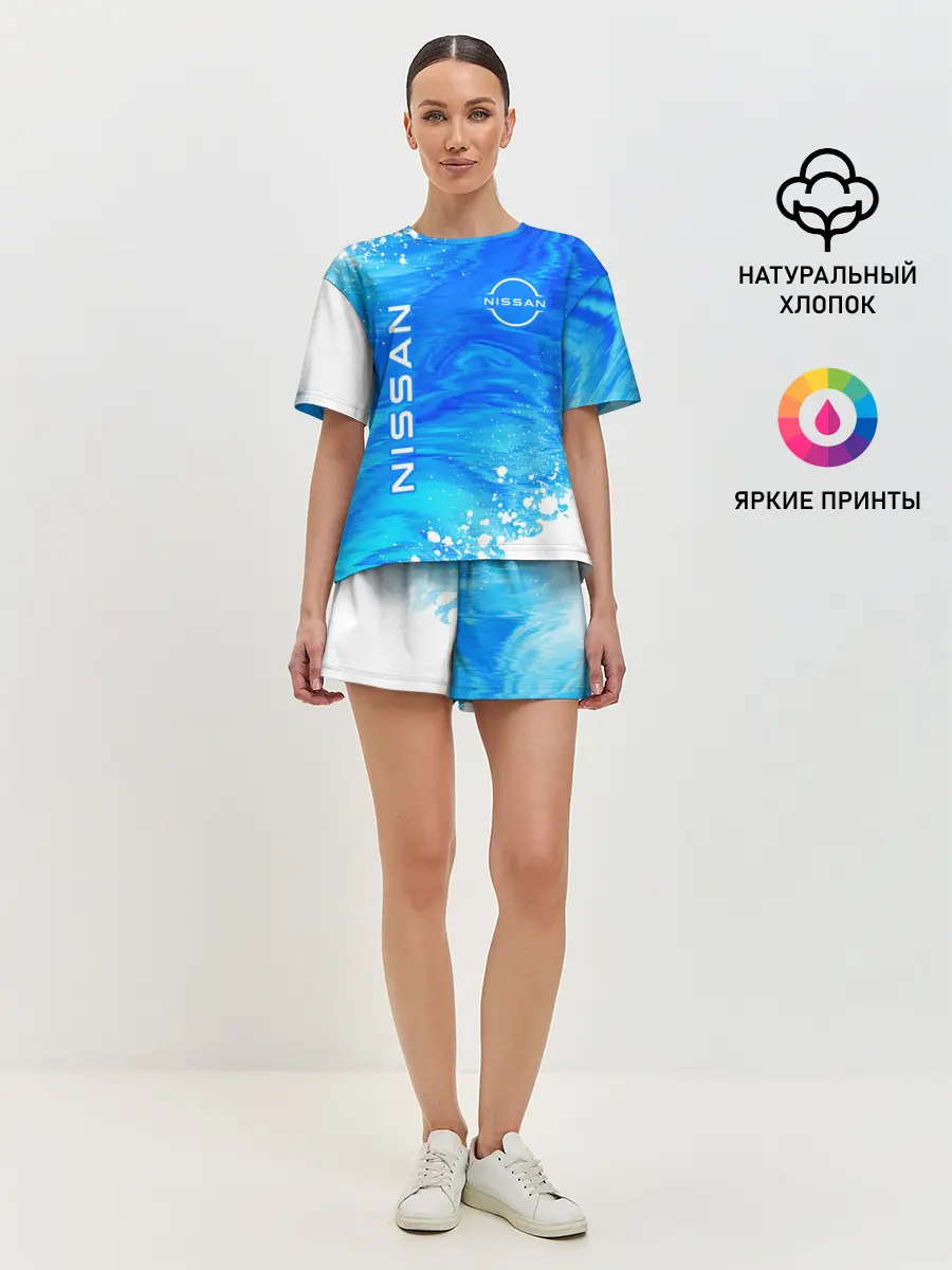 Женская пижама с шортами / NISSAN / Ниссан