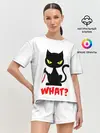 Женская пижама с шортами / What Cat