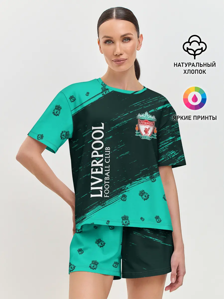 Женская пижама с шортами / LIVERPOOL / Ливерпуль