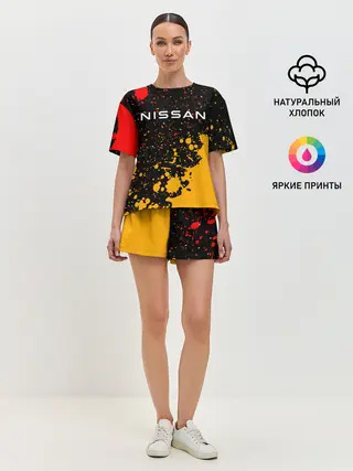 Женская пижама с шортами / NISSAN / Ниссан