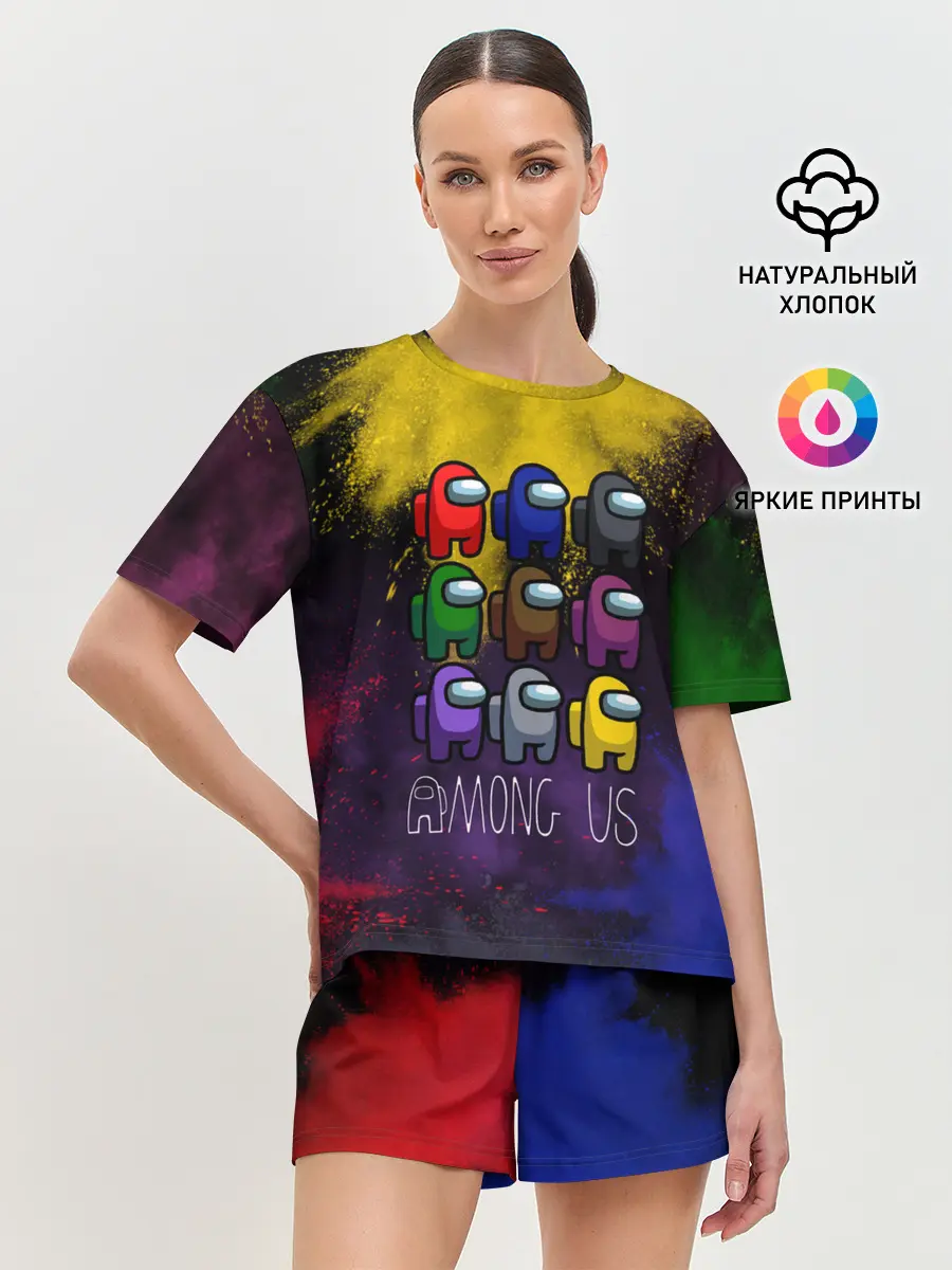 Женская пижама с шортами / AMONG US.