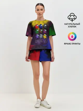 Женская пижама с шортами / AMONG US.