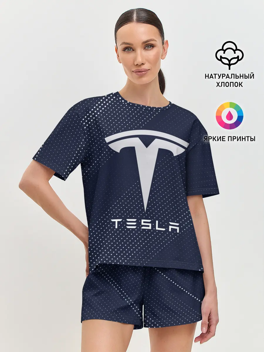 Женская пижама с шортами / TESLA / Тесла