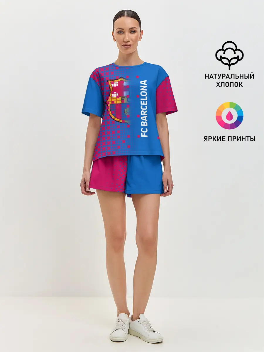 Женская пижама с шортами / FC BARCELONA