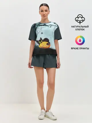 Женская пижама с шортами / HALLOWEEN.