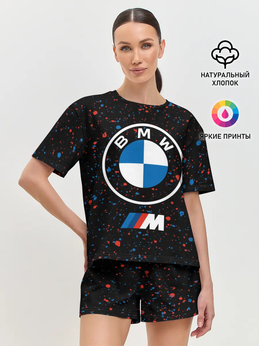 Женская пижама с шортами / BMW / БМВ