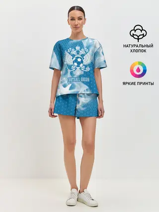 Женская пижама с шортами / FOOTBALL RUSSIA / Футбол
