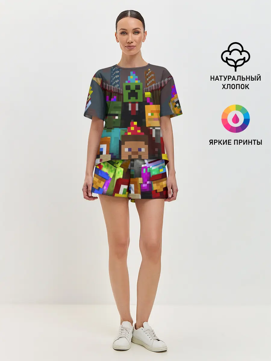 Женская пижама с шортами / MINECRAFT