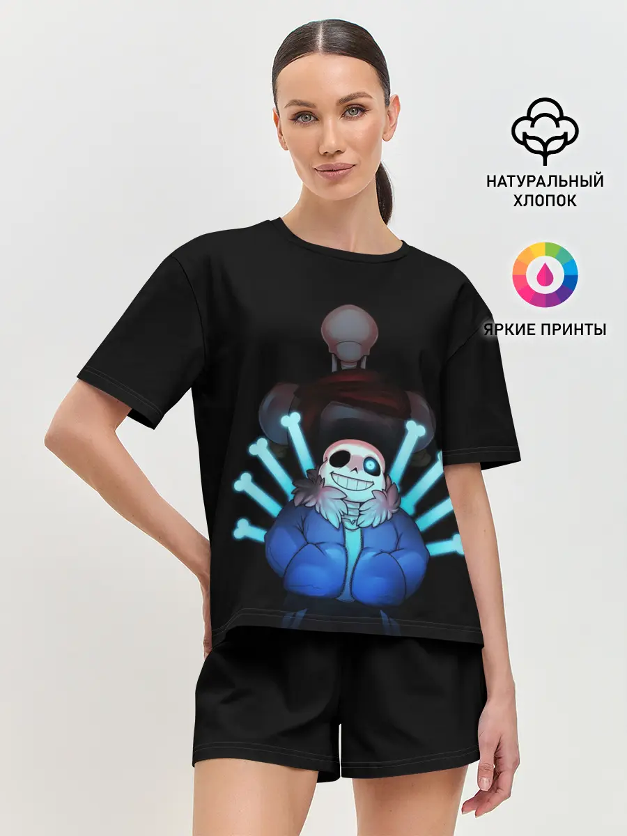 Женская пижама с шортами / UNDERTALE