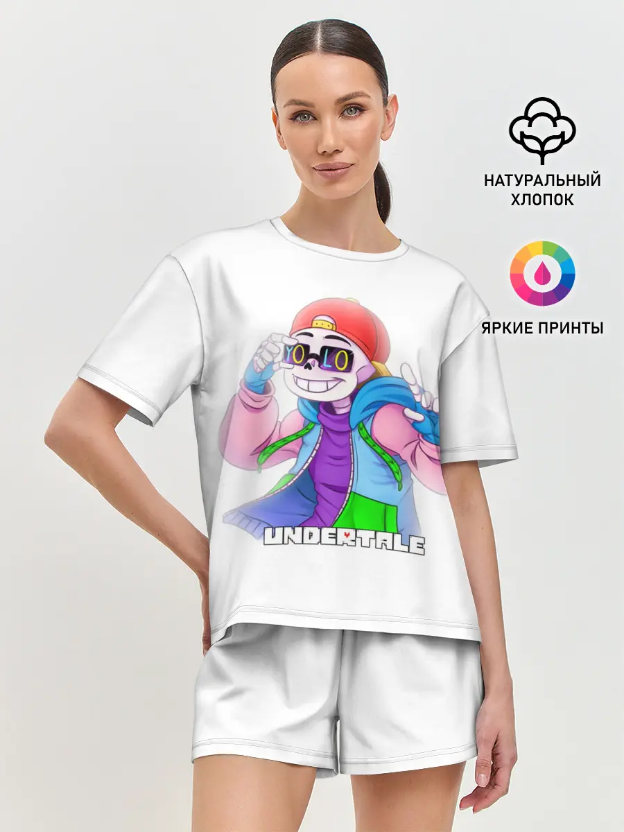 Женская пижама с шортами / UNDERTALE