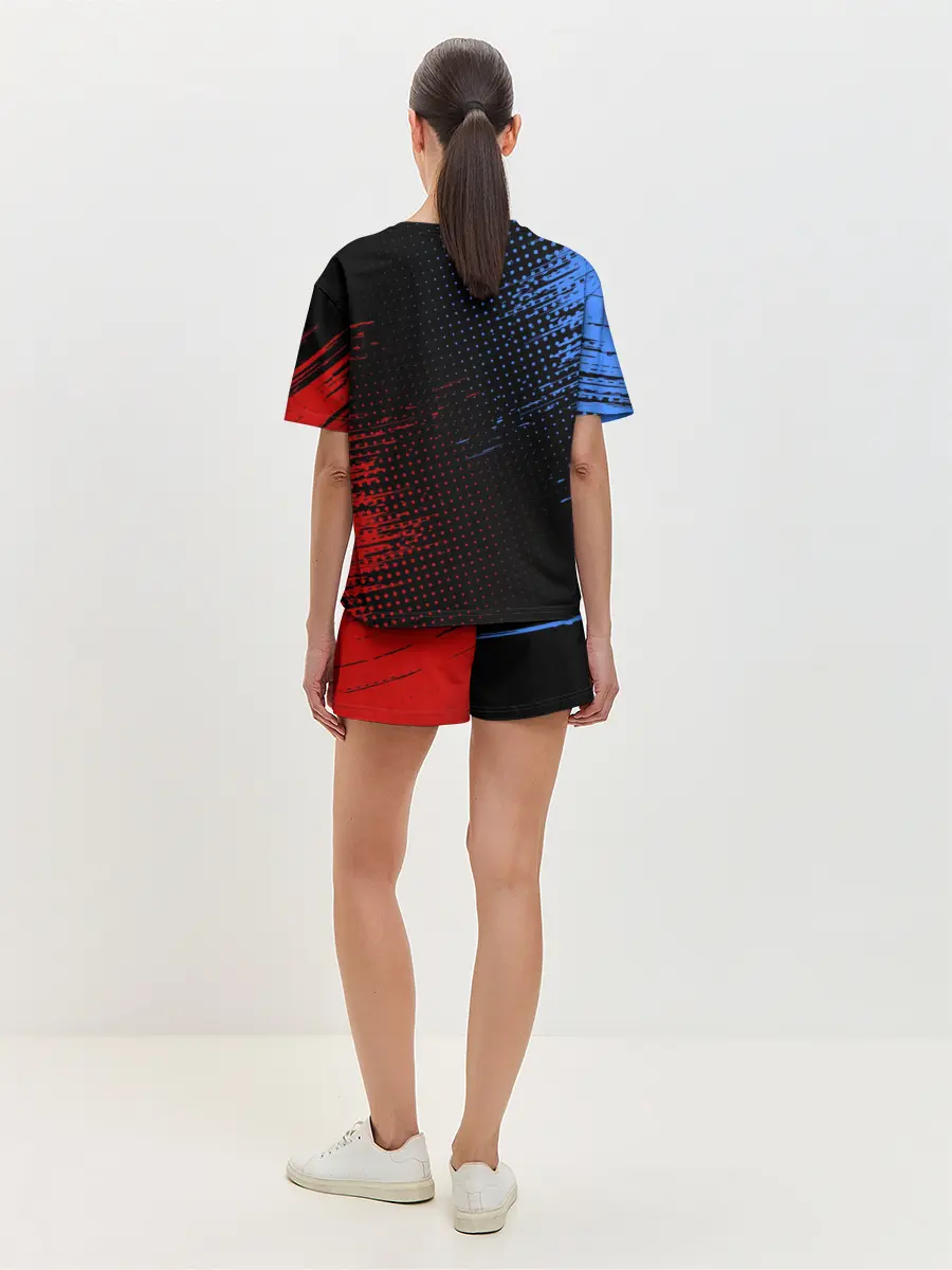 Женская пижама с шортами / BMW / ТЕКСТУРА