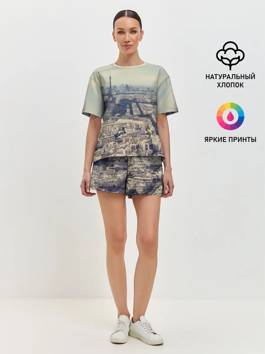 Женская пижама с шортами / Париж