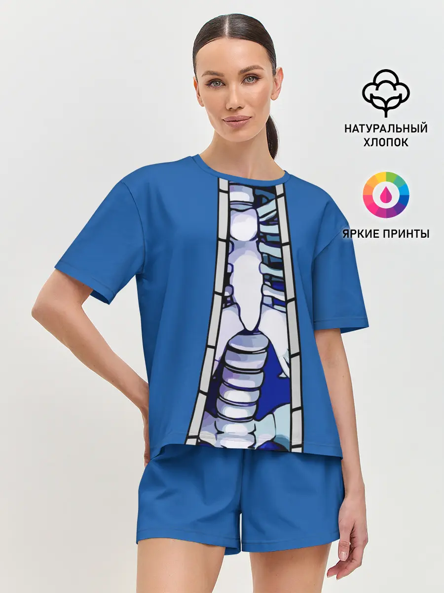 Женская пижама с шортами / КУРТКА САНСА