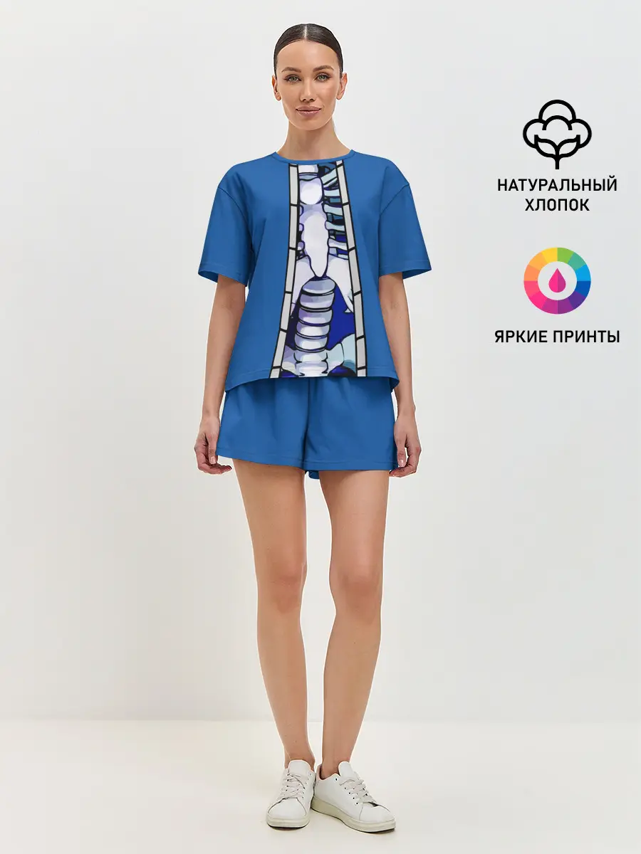 Женская пижама с шортами / КУРТКА САНСА