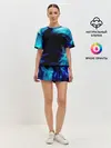 Женская пижама с шортами / Неоновый вихрь