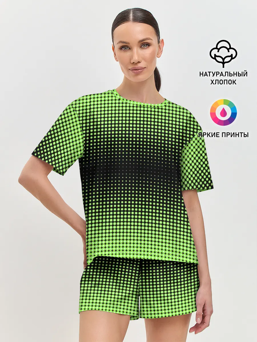 Женская пижама с шортами / Симметрия
