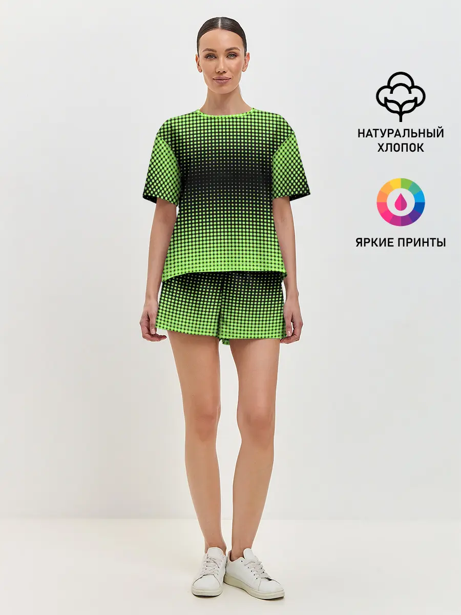 Женская пижама с шортами / Симметрия