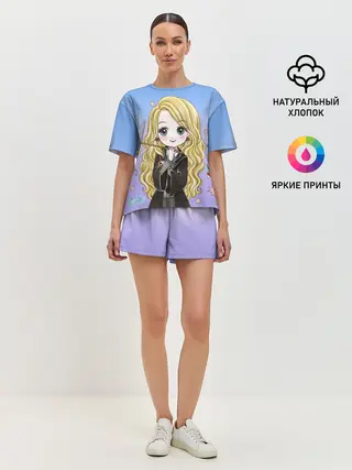 Женская пижама с шортами / Луна