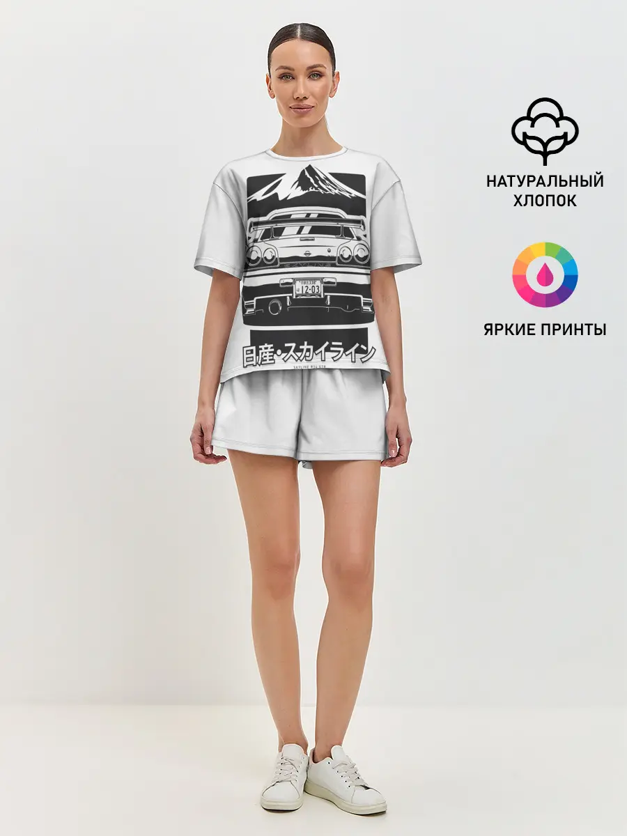 Женская пижама с шортами / Skyline R 34