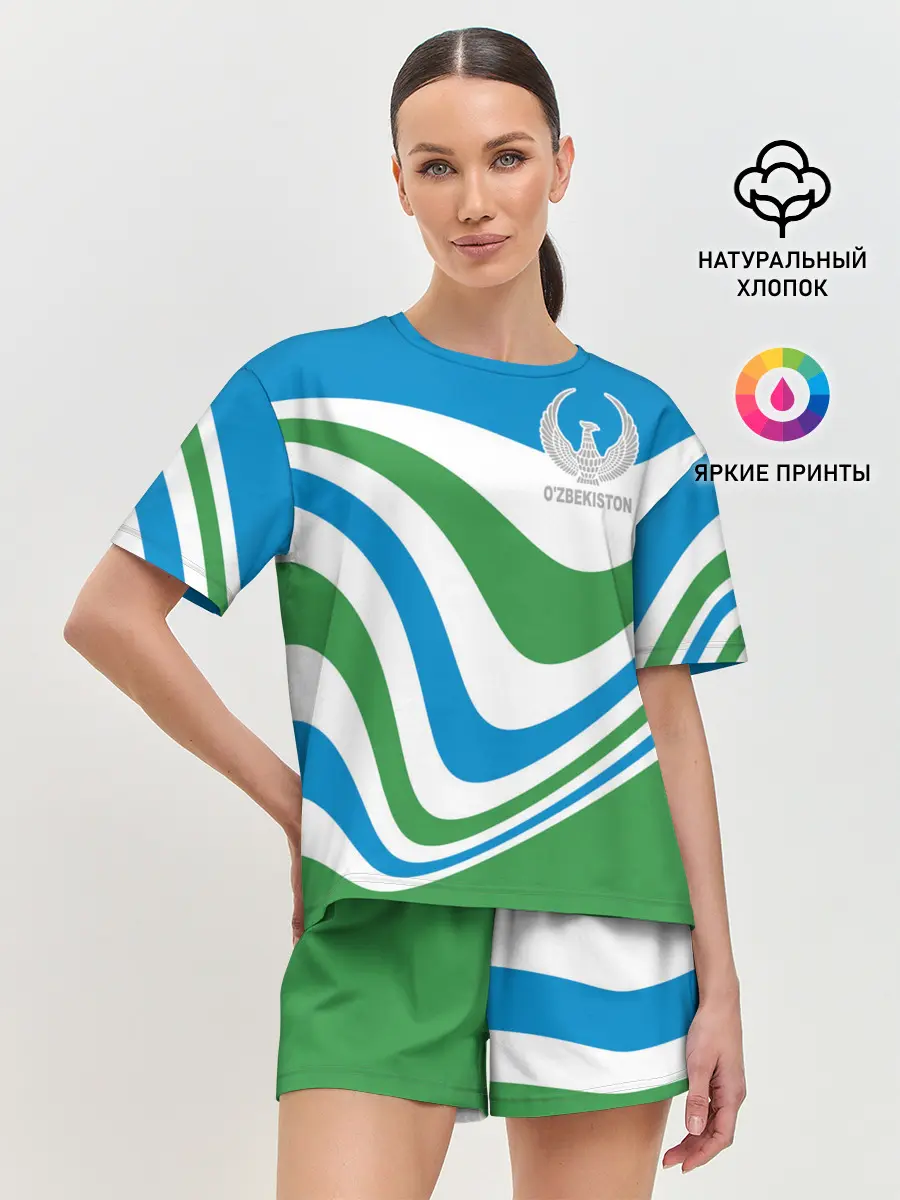 Женская пижама с шортами / Узбекистан